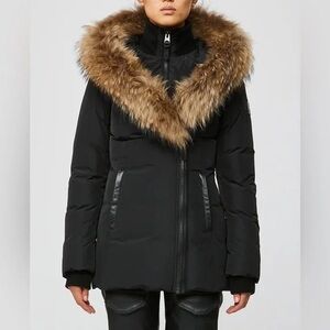 Mackage adali down jacket side xs. Good condition, beautiful real fur